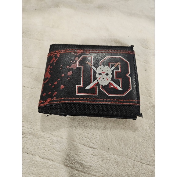 Friday The 13th Jason Voorhees Fear Fridays Horror Bi-Fold Wallet K048 - Picture 1 of 7